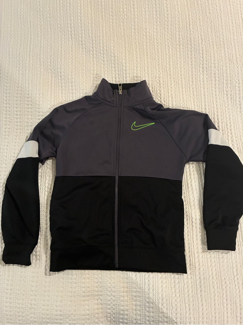 Nike Kids' Black & Charcoal Zip-Front Jacket
